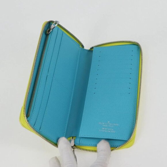 LOUIS VUITTON Playground Zippy Wallet Vertical Wallet Yellow M82005 Auth 115226M - Picture 3 of 14